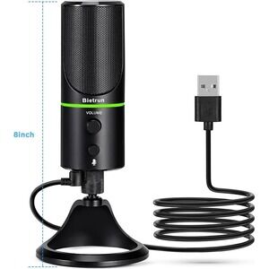 Bietrun One USB Gaming Microphone NEW Plug Play Mute Streaming *No box